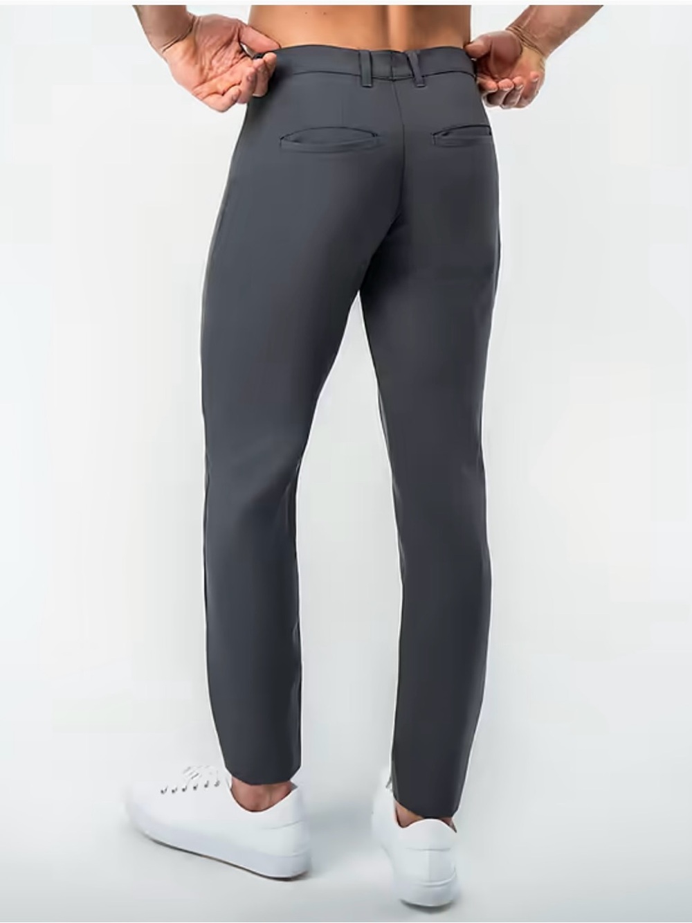 State & Liberty Athletic Fit Charcoal Chinos